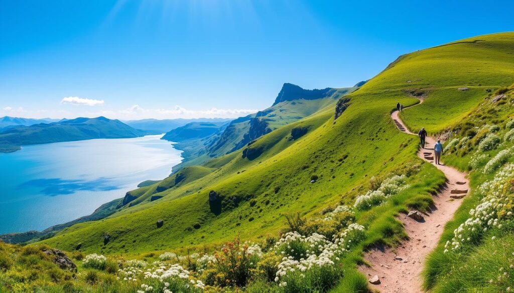 Outdoor hiking in Ireland