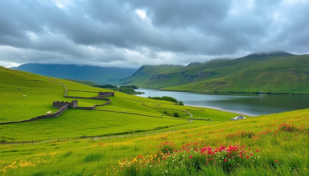 Scenic countryside of Ireland